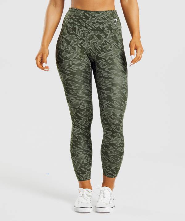 Damske Legíny Gymshark Training Zelene | CF8935417